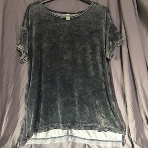 “Green Tea” Black Velvet Tee CB3